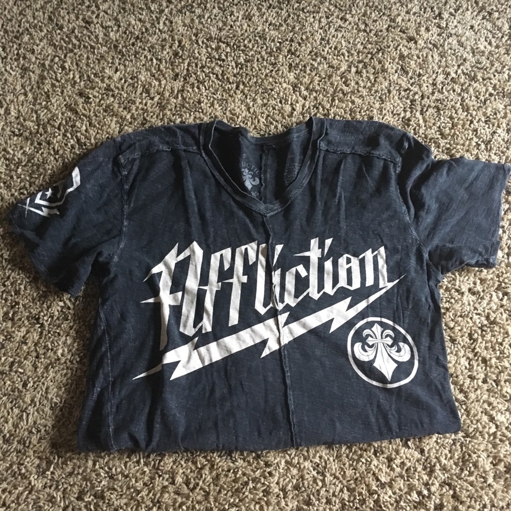 🔥Men’s Faded Black Affliction Tee🔥
